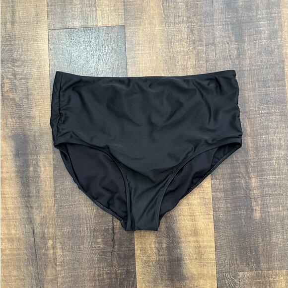 Albion Fit Black High-Waisted Swimsuit Bottoms Size Large - Picture 1 of 7